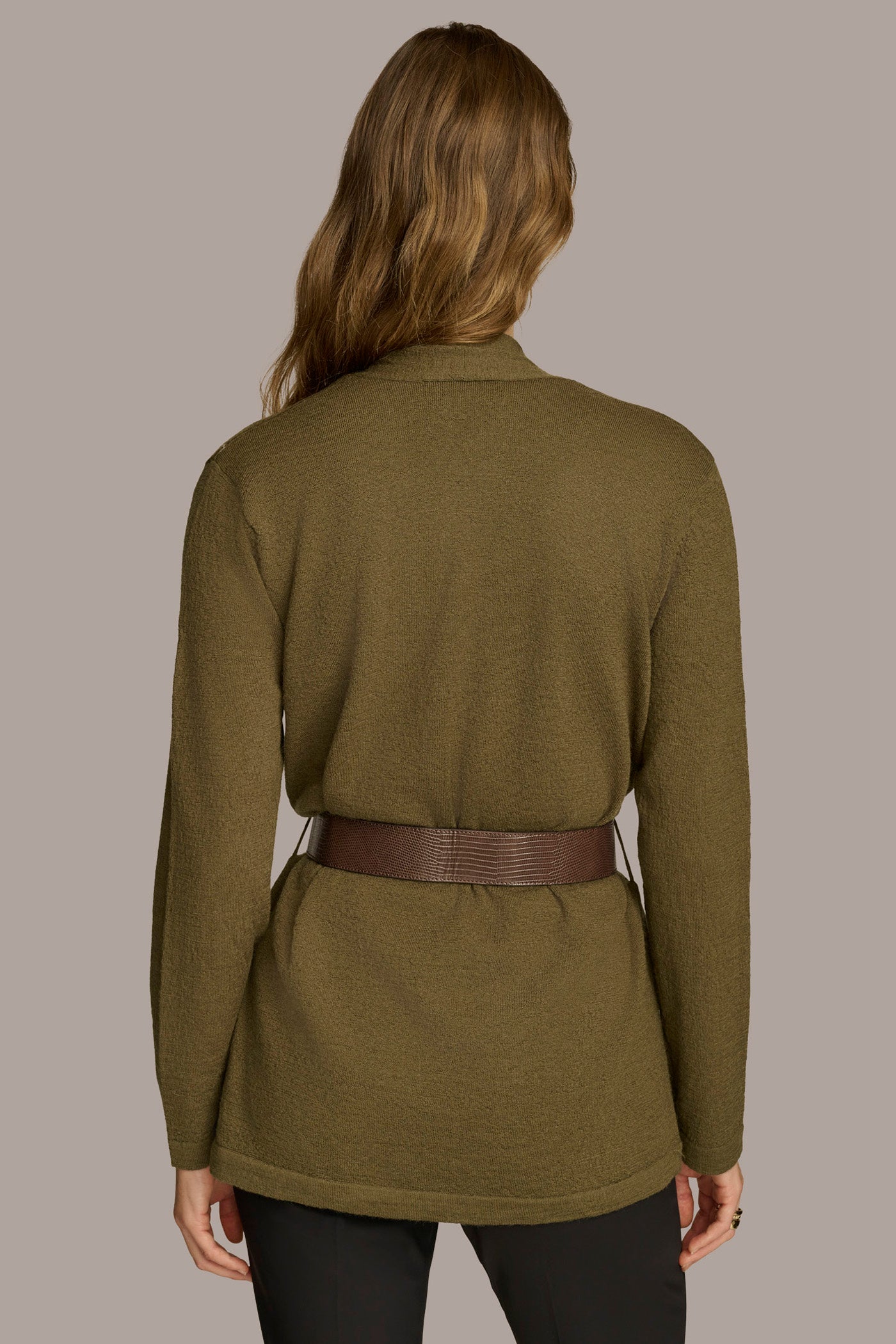 (image for) SIMPLE BELTED SWEATER